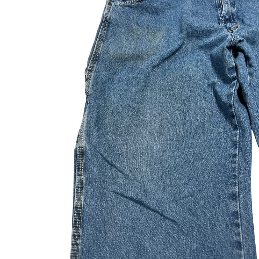 Vintage Dickies Jeans Men's 40x34 Blue Denim Straight Carpenter Workwear Baggy - Picture 4 of 8